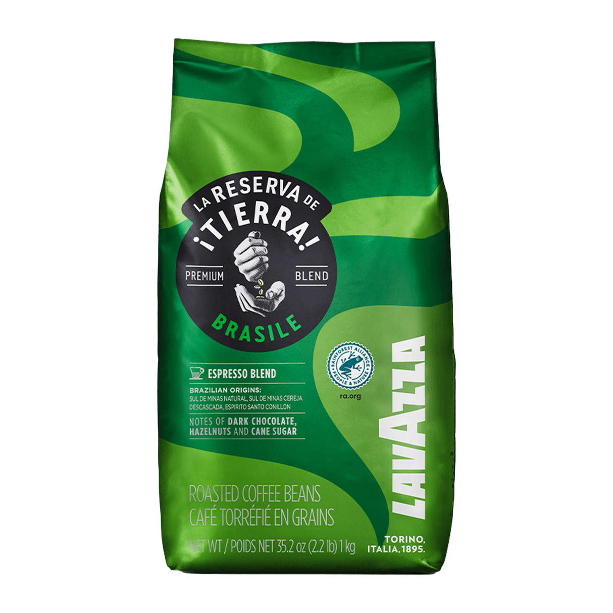 Lavazza Tierra Brazil Espresso Blend Bag