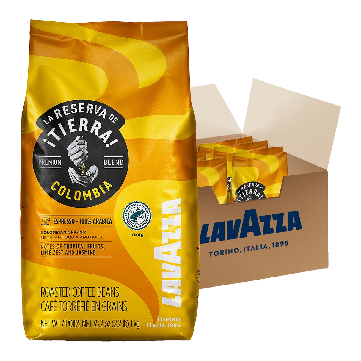 Lavazza Tierra Colombia Coffee Beans 6x1kg