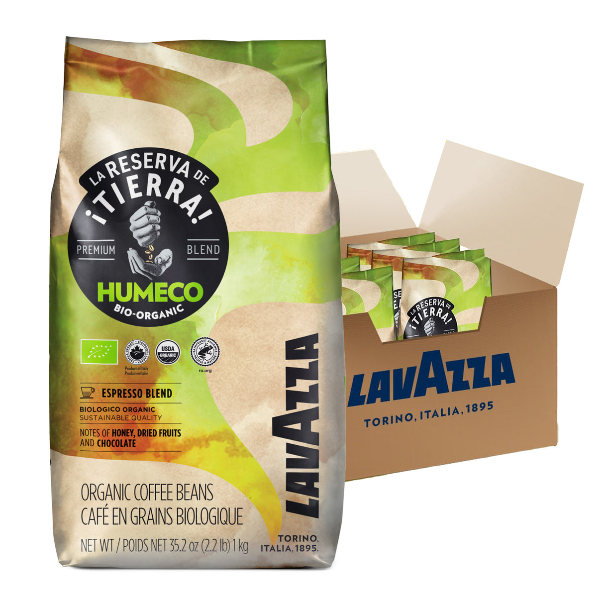 Lavazza Tierra Humeco Coffee Beans 6x1kg