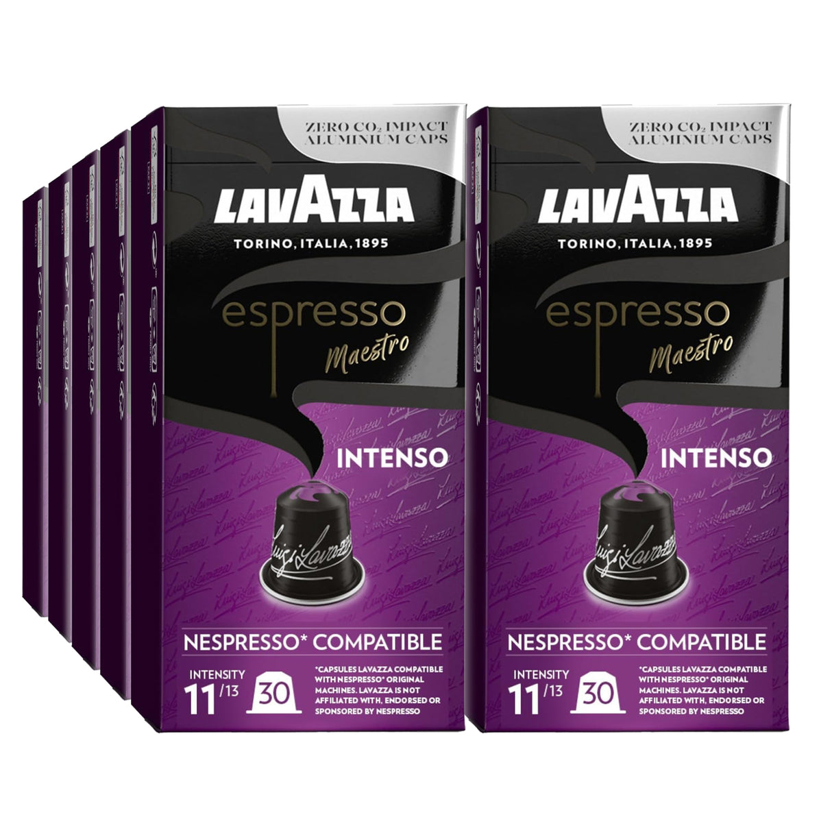 Lavazza Maestro Espresso Intenso Nespresso Compatible Coffee Capsules 10x10