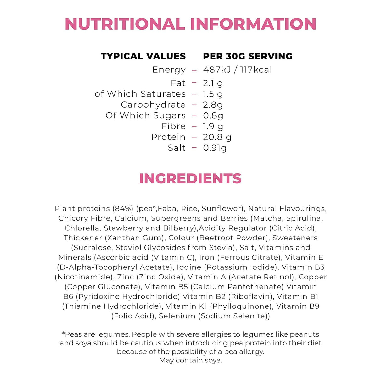 Mighty Plant Protein Powder Superberry 1x510g