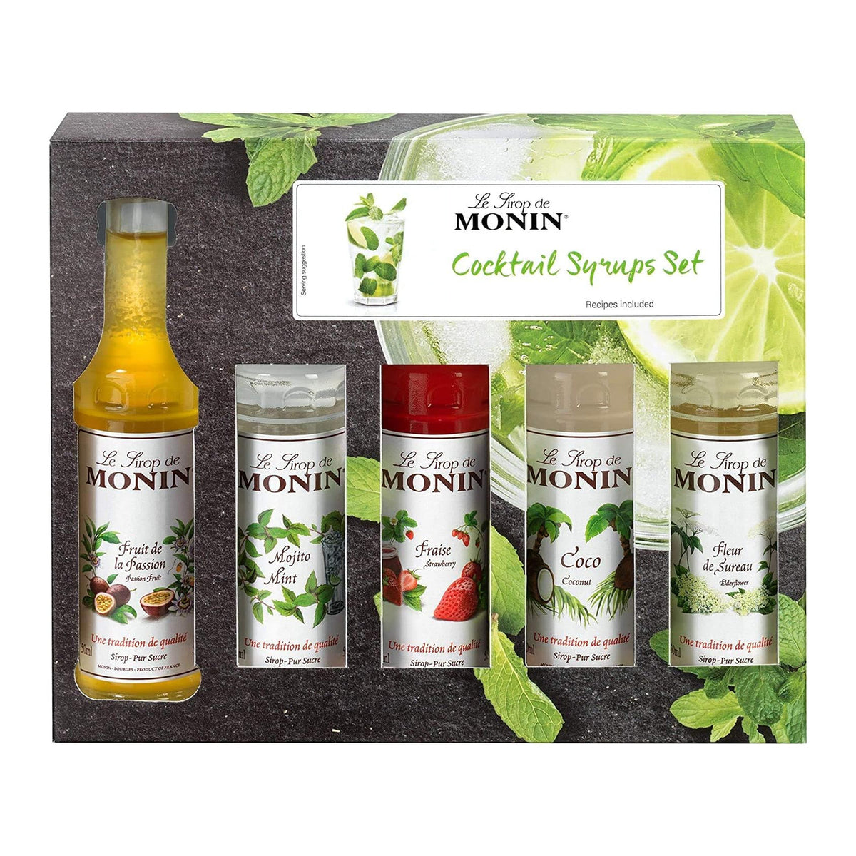 MONIN Cocktail syrup Gift Set 5x5cl