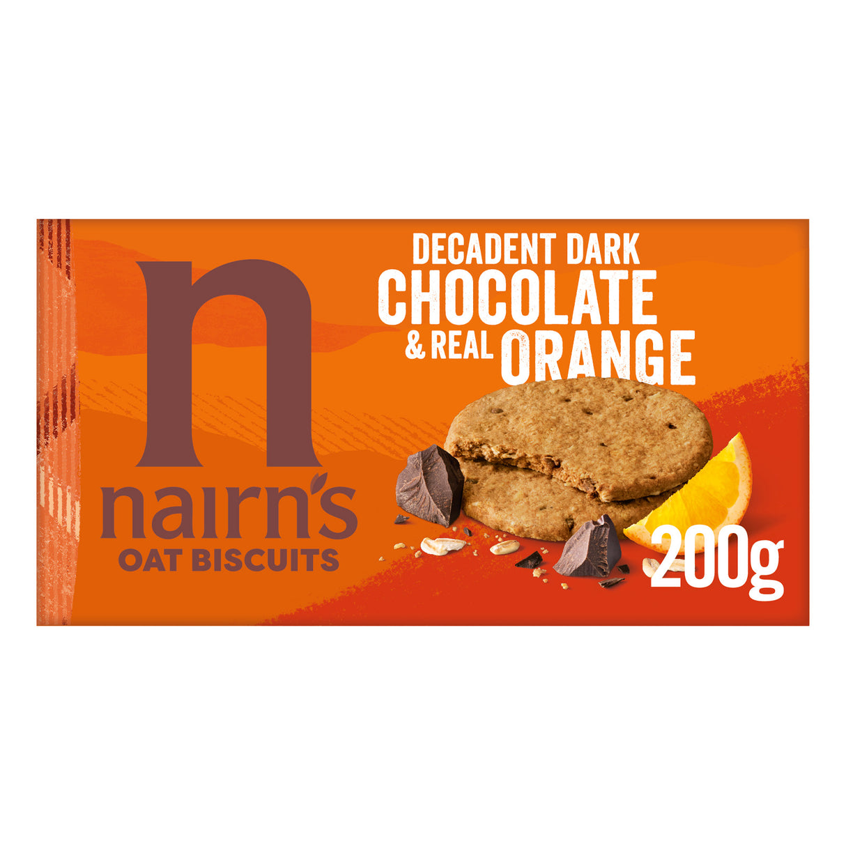 Nairn's Chocolate Orange Chip Oat Biscuits Packet