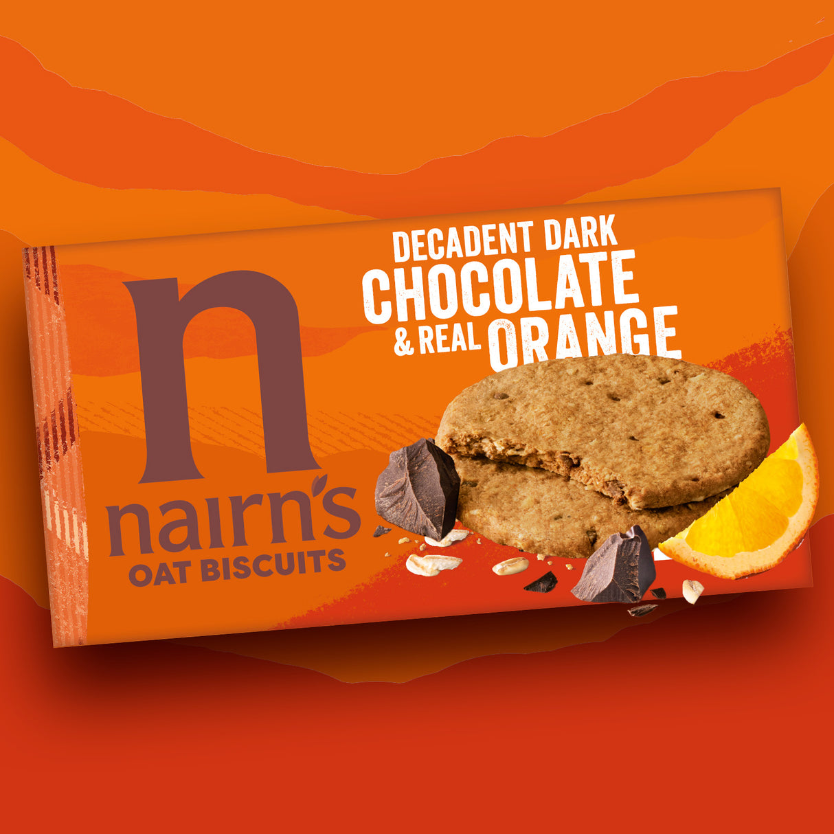 Nairn's Chocolate Orange Chip Oat Biscuits 200g Packet