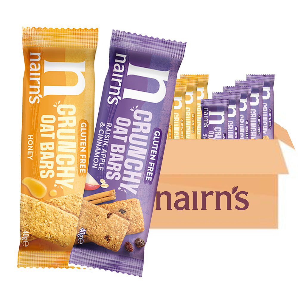 Nairn's Gluten Free Mixed Crunchy Oat Bars Pack 48x40g BBE: 04/04/24