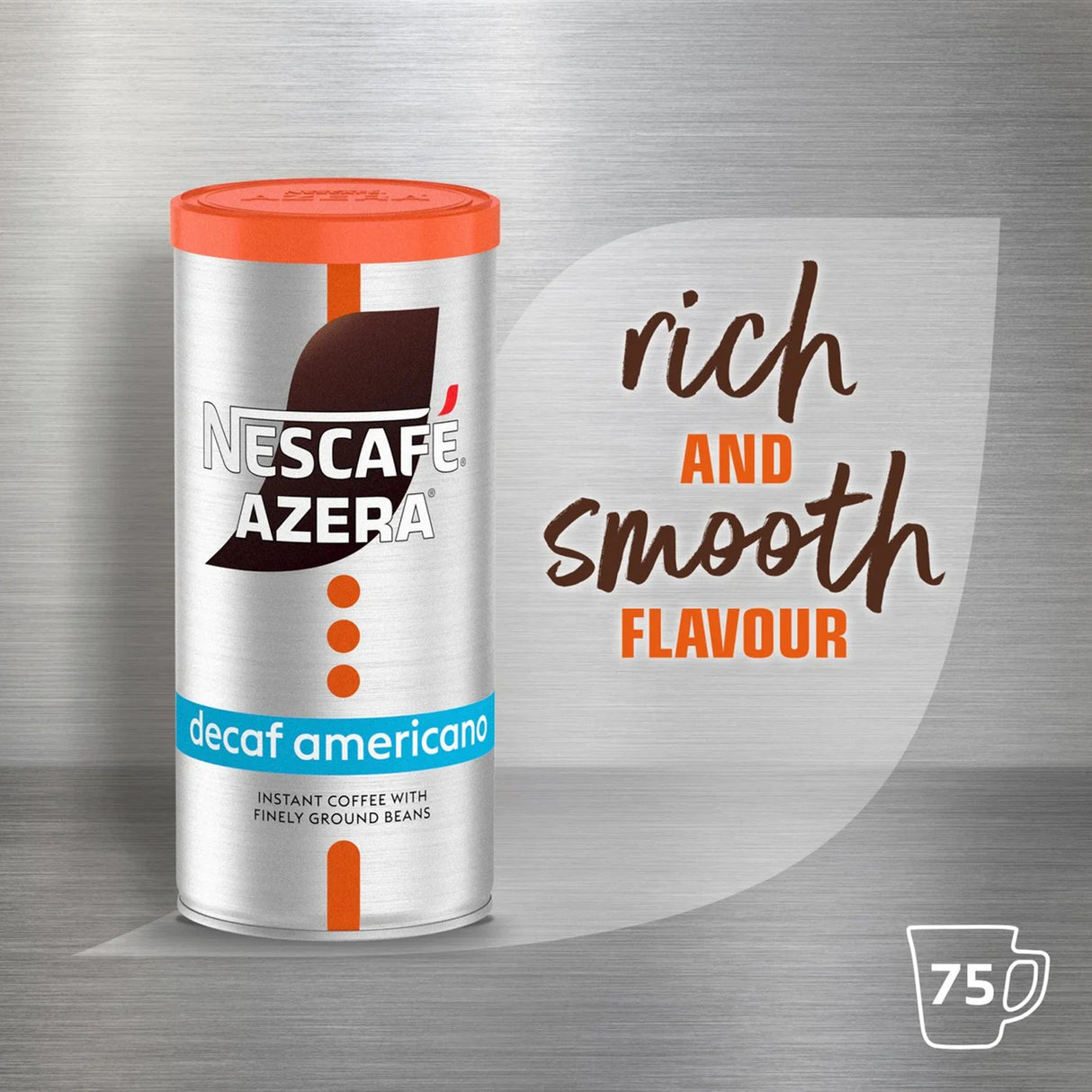 Nescafe Azera Americano Decaf Instant Coffee Tins 6x135g