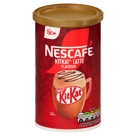 Nescafe KitKat Latte flavor coffee tub