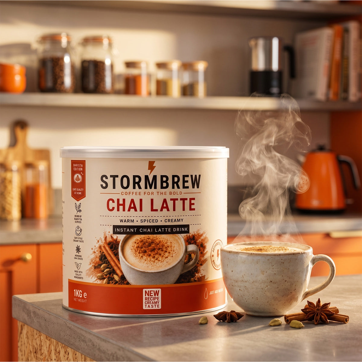 Stormbrew Barista Edition Chai Latte Instant Tin 6x1kg