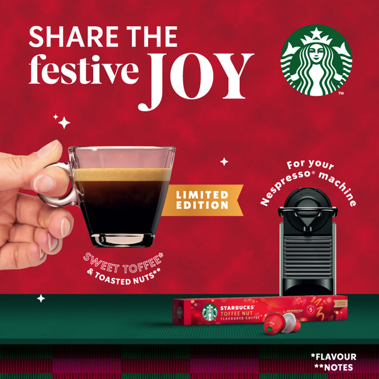 Starbucks By Nespresso Toffee Nut Coffee 12x10 Nespresso Coffee Capsules