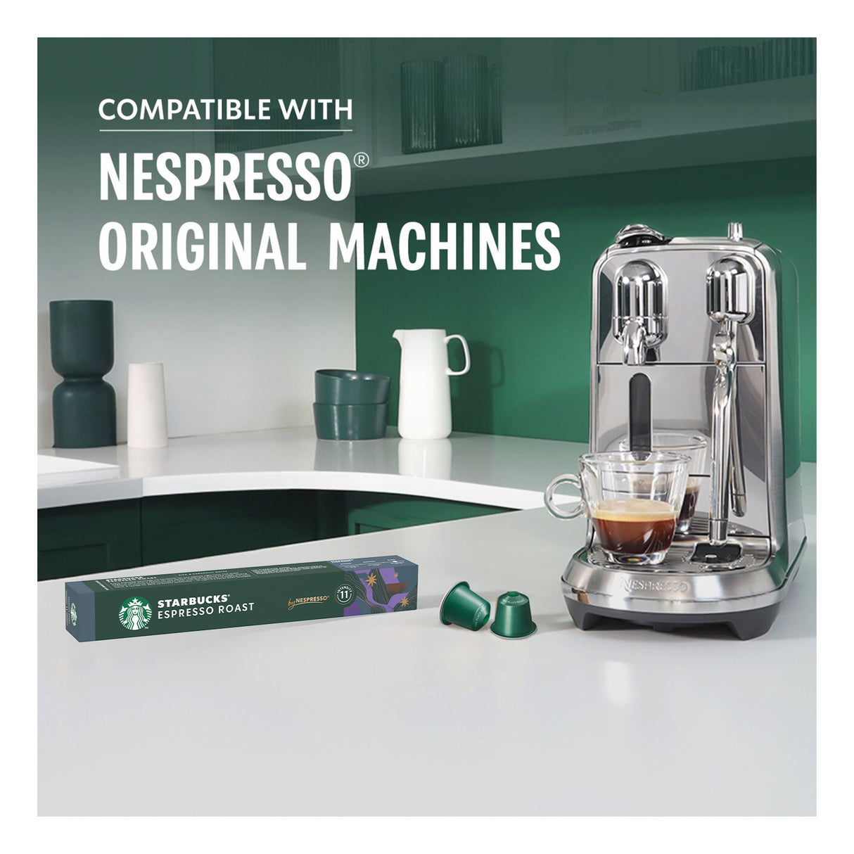 Starbucks By Nespresso Espresso Roast 1x10 Coffee Capsules