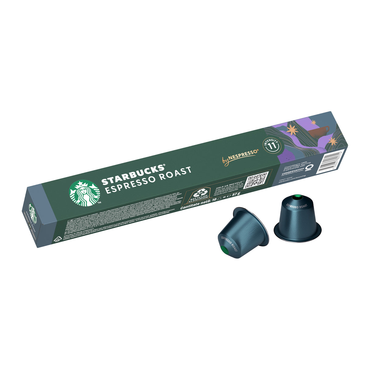 Starbucks By Nespresso Espresso Roast 1x10 Coffee Capsules