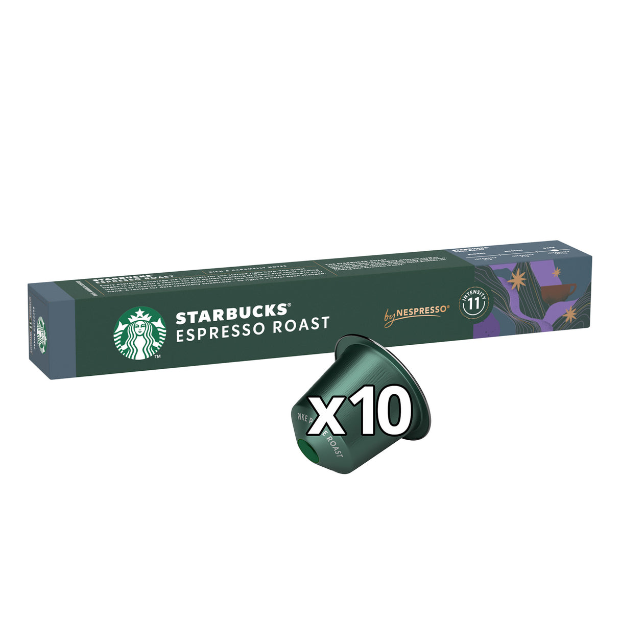 Starbucks By Nespresso Espresso Roast 1x10 Coffee Capsules