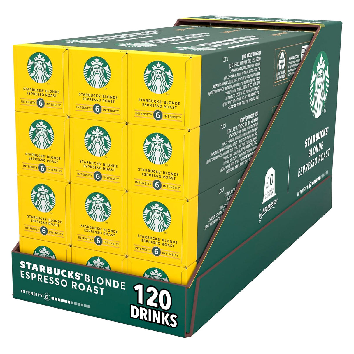 Starbucks By Nespresso Blonde Espresso Roast 12x10 Coffee Capsules