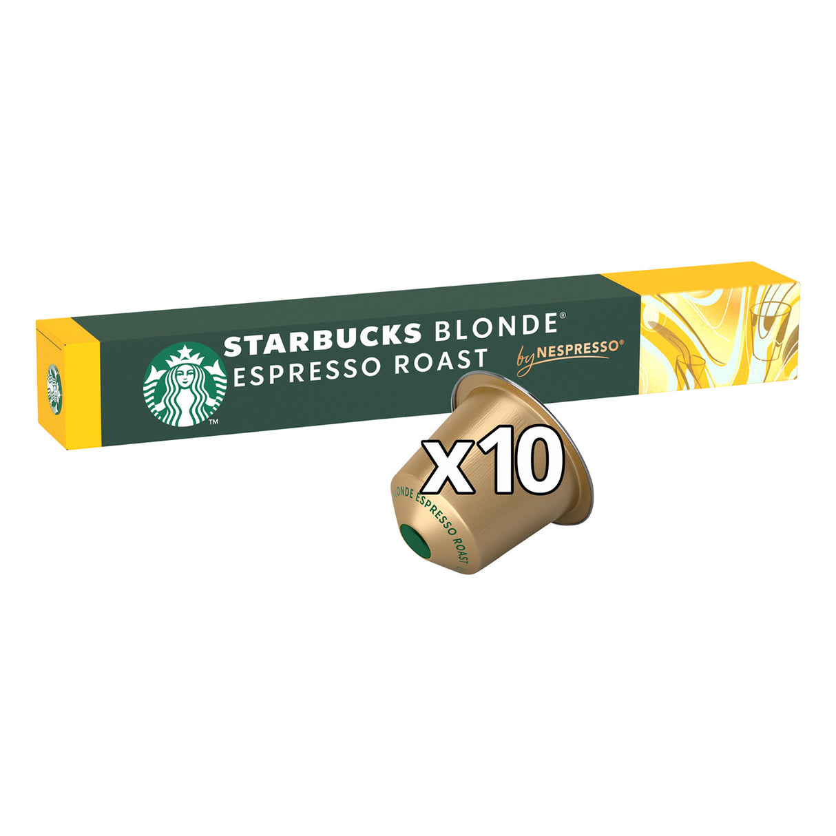 Starbucks By Nespresso Blonde Espresso Roast 12x10 Coffee Capsules