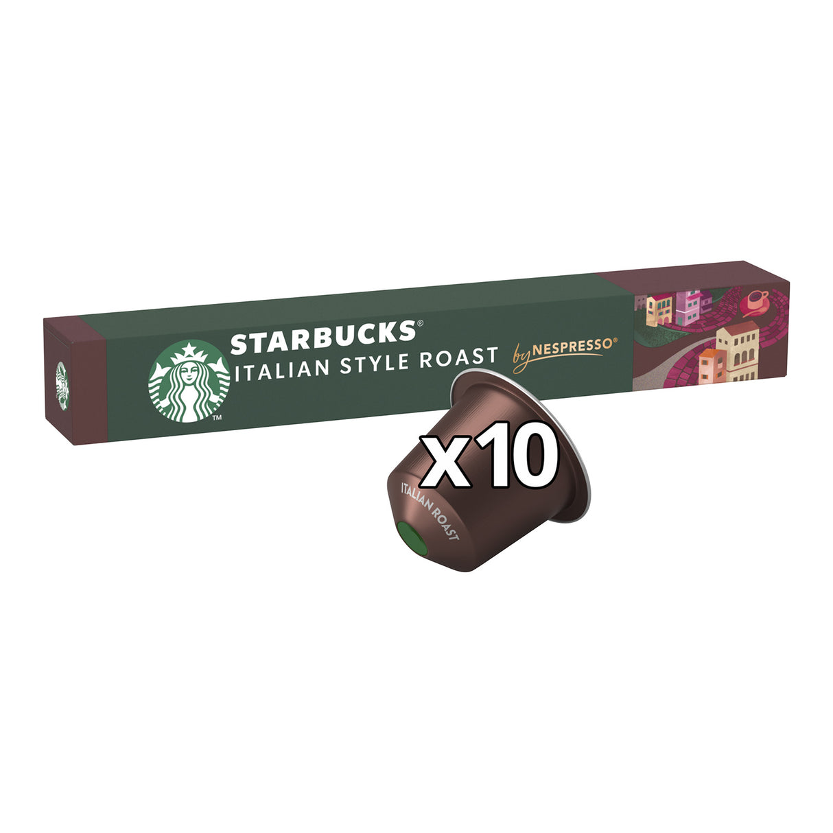 Starbucks Nespresso Italian Style 10 Coffee Pods