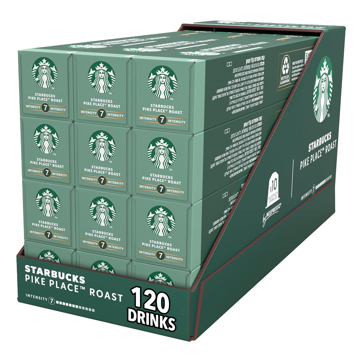Starbucks By Nespresso Pike Place 12x10 Coffee Capsules