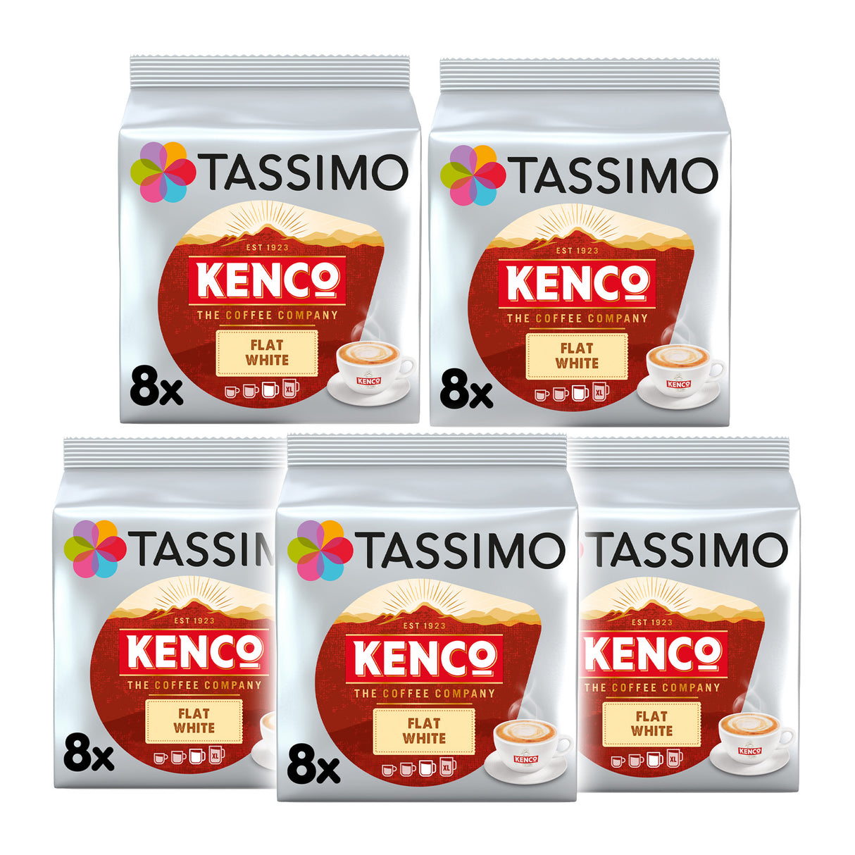 Tassimo Kenco Flat White coffee pods five pack