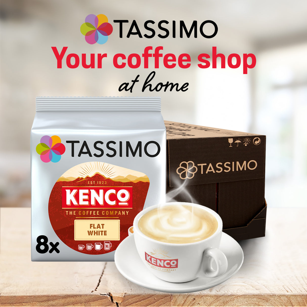 Tassimo Kenco Flat White Your Coffee Shop at Home