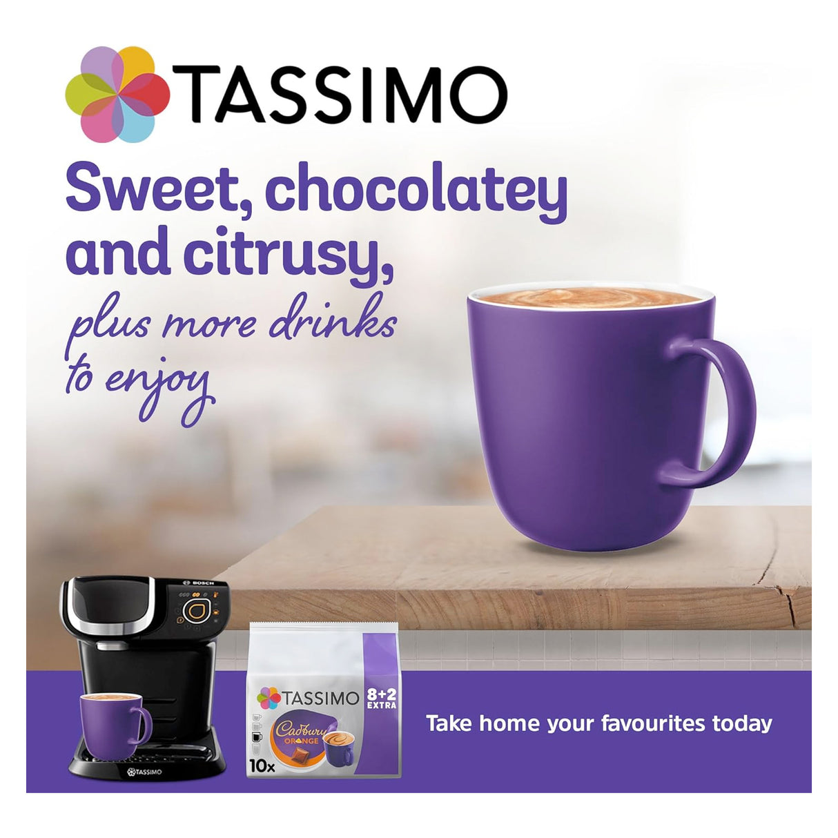 Tassimo Cadbury Orange Hot Chocolate Coffee Pods Case