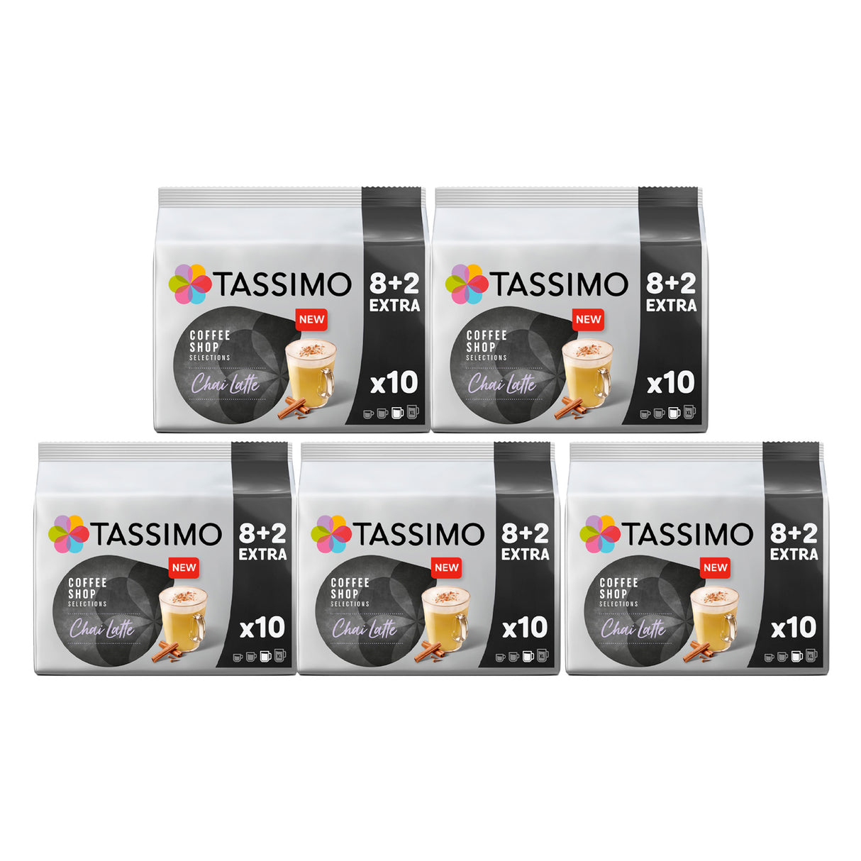 Tassimo Chai Latte 10 pods per pack 5 packets