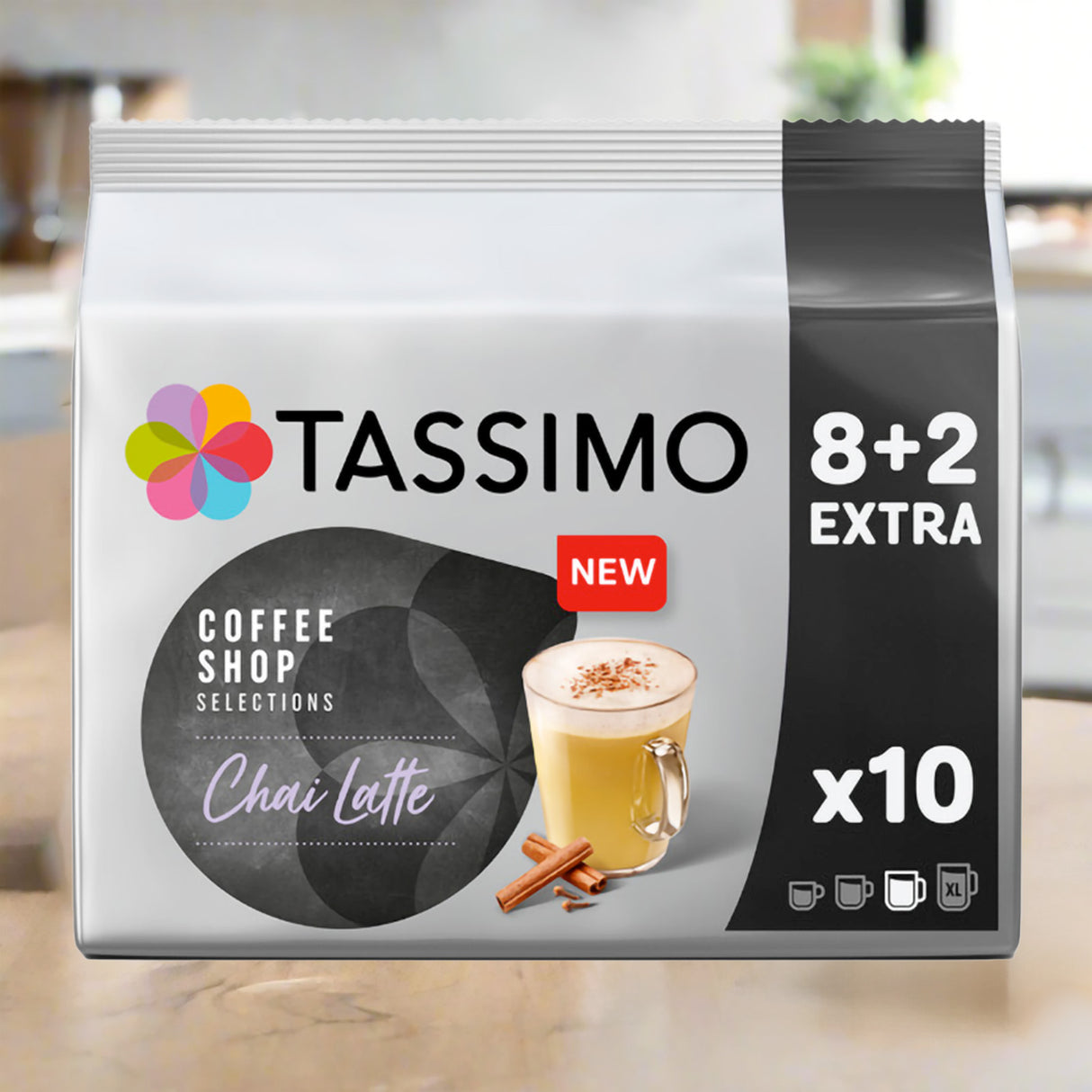 Tassimo Chai Latte 10 pods per pack kitchen image