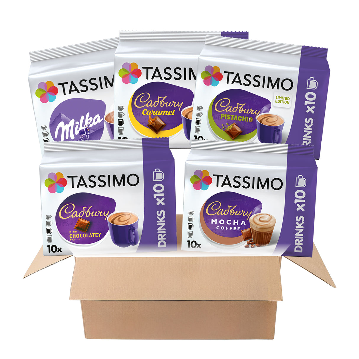 Tassimo Chocolate Variety Pack 50 Drinks