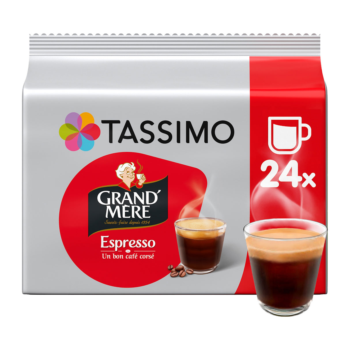 Tassimo Grand Mere Espresso 24 Coffee Pods Case