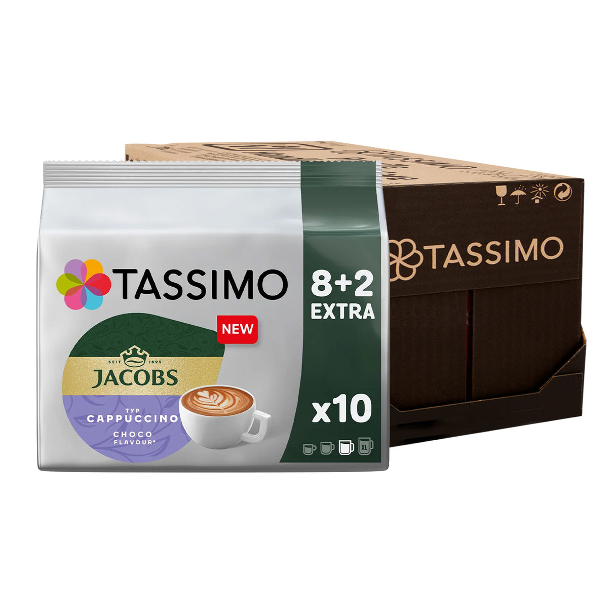 Tassimo Jacobs Cappuccino Choco Coffee Pods Case