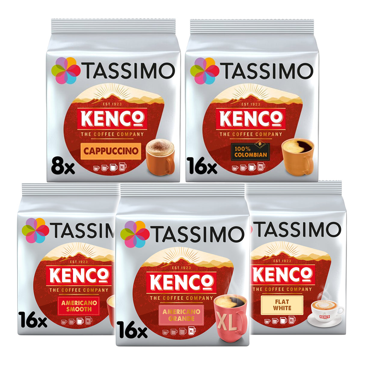 Tassimo Kenco Variety Pack 64 Drinks