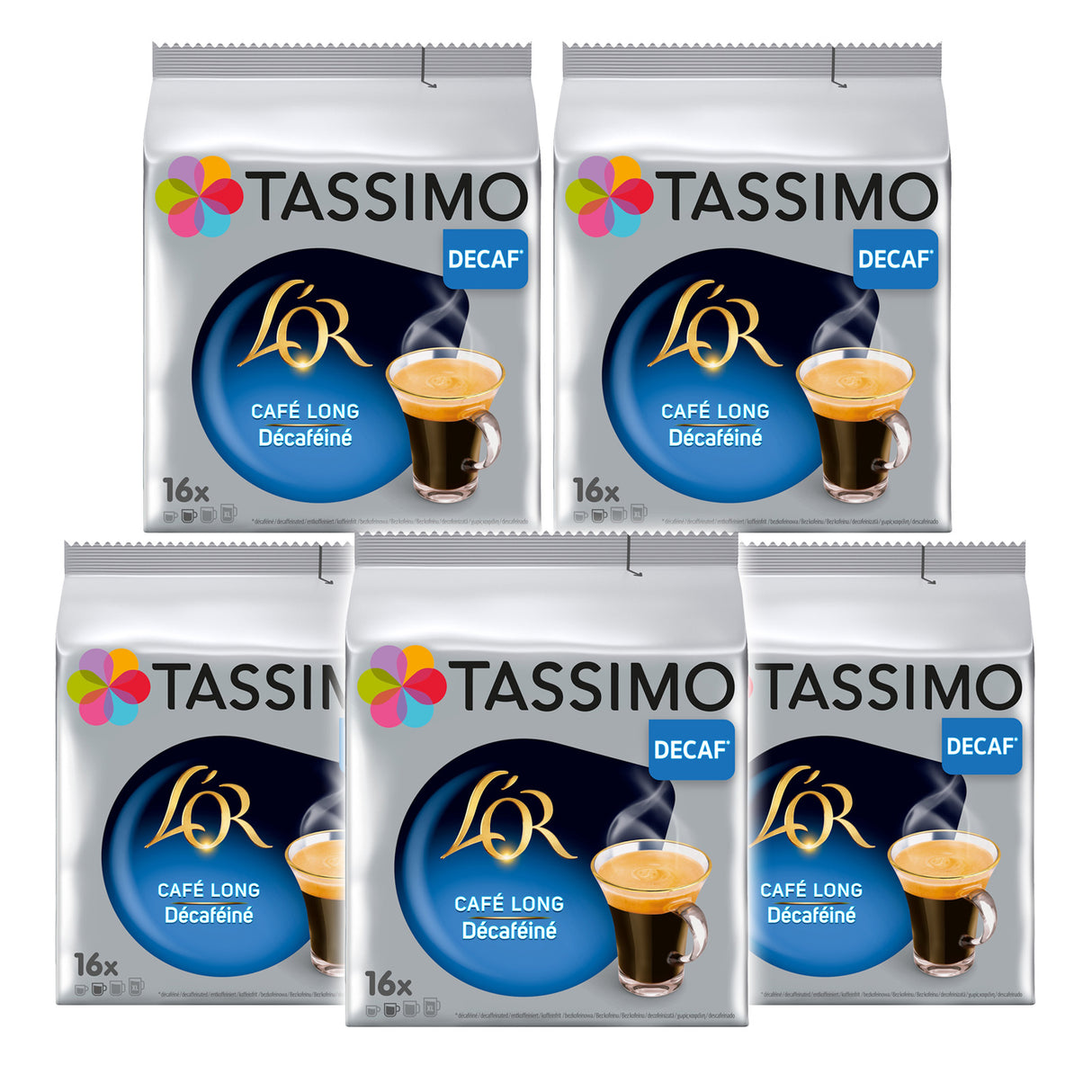 Tassimo L'OR Cafe Long Decaf Coffee Pods Case