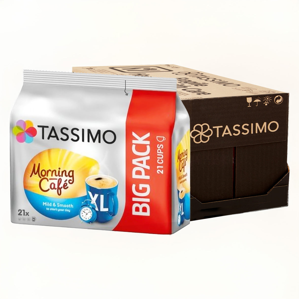 Tassimo Morning Cafe Big Pack coffee pods case