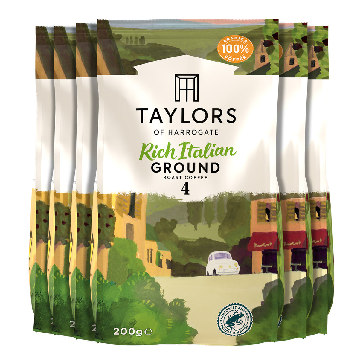 Taylors of Harrogate Rich Italian Ground Coffee 6x200g