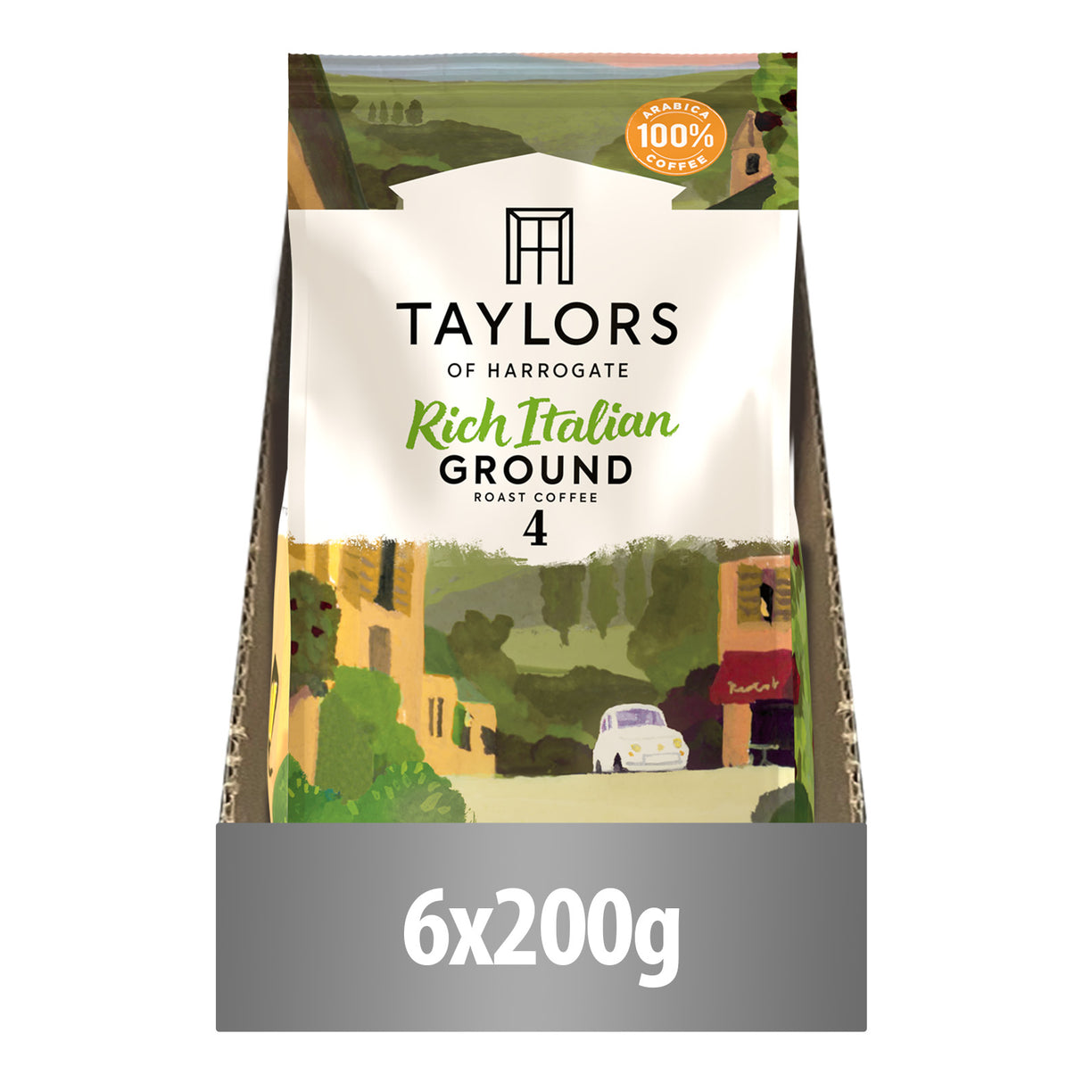 Taylors of Harrogate Rich Italian Ground Coffee 6x200g case