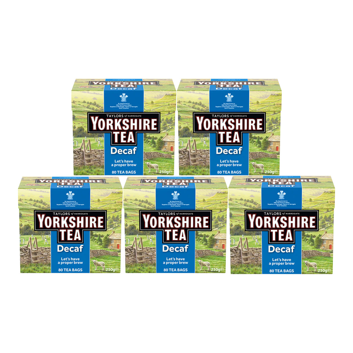 Yorkshire Decaf Tea Bags 5x80