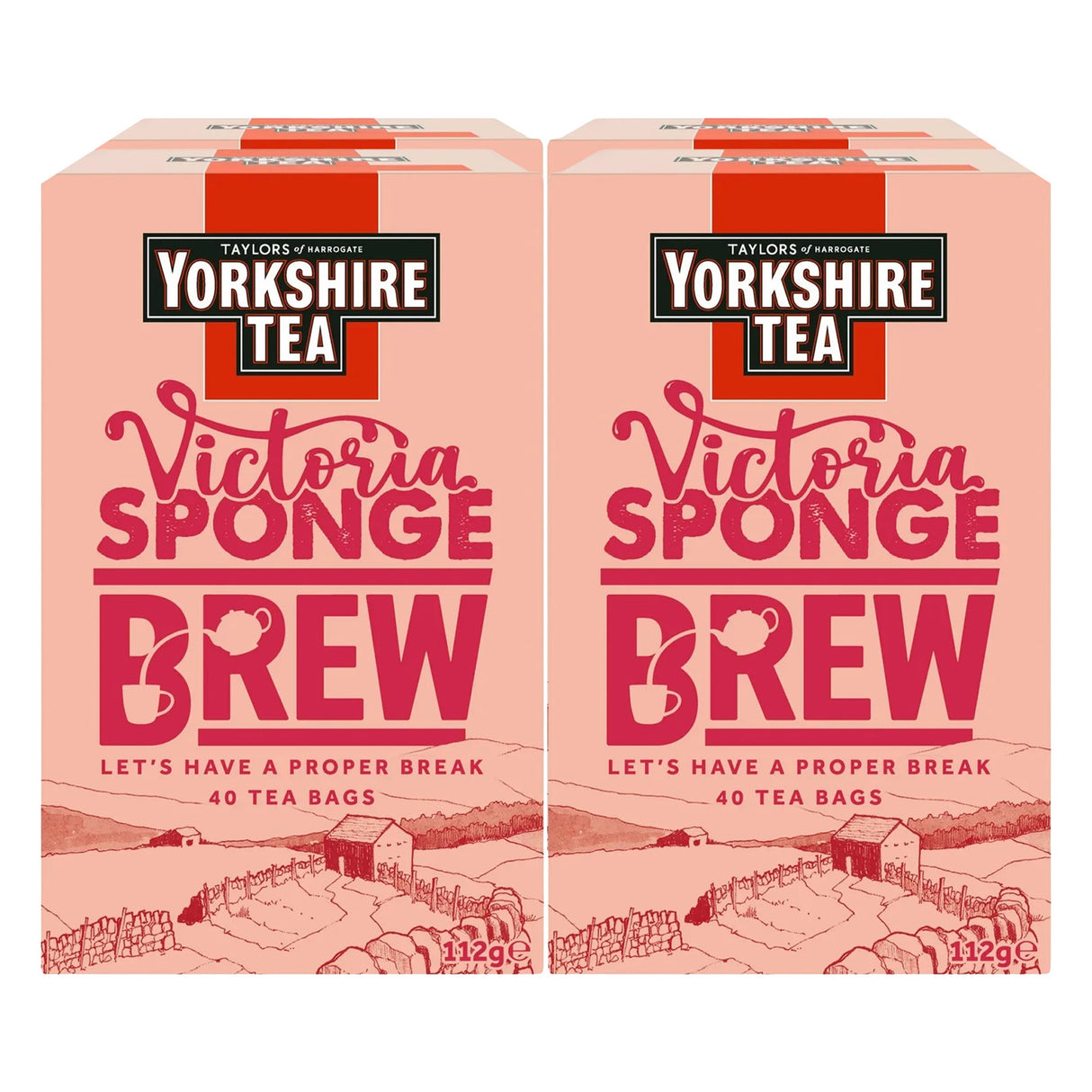 Yorkshire Tea Victoria Sponge Tea Bags 4x40