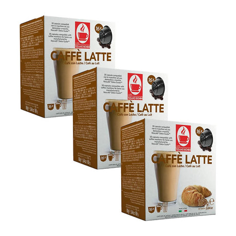 Tiziano Bonini Dolce Gusto Compatible 3 x 16 Caffé Latte Coffee Pods