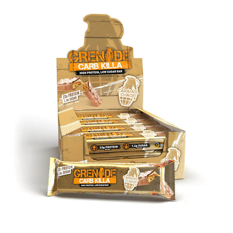 Grenade Caramel Chaos Protein Bars box of 12