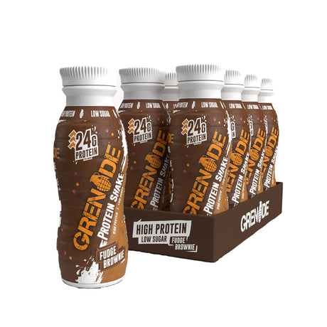 8 Bottles of Grenade Fudge Brownie Protein Shakes