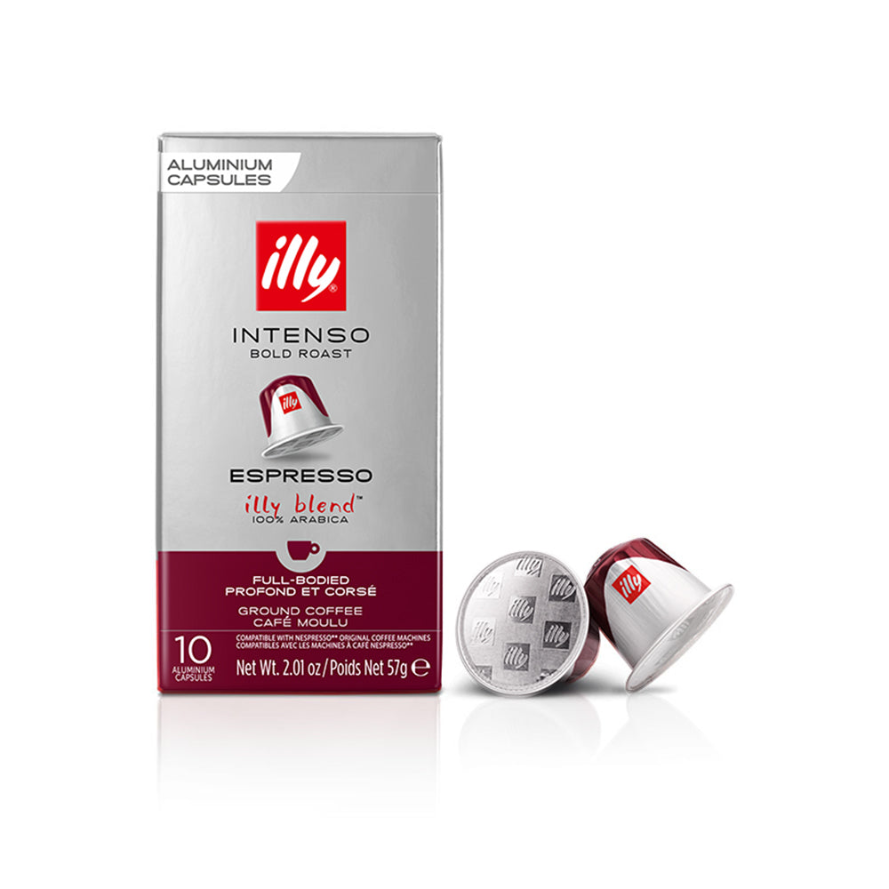Illy Espresso Intenso Coffee Capsules 1 x 10 Nespresso Compatible