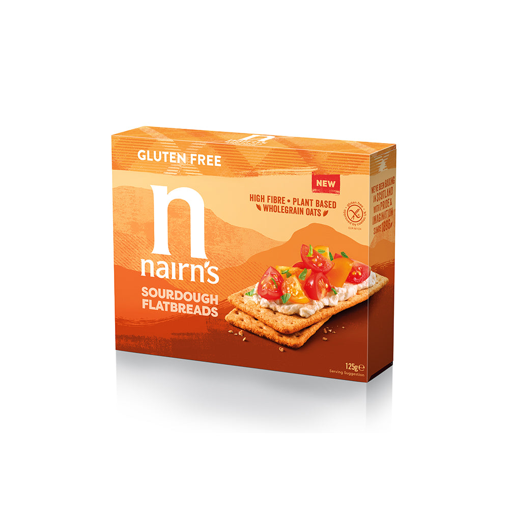 Nairn's Gluten Free Sourdough Flatbreads Case of 6x125g
