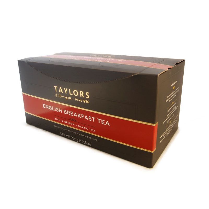 Taylors of Harrogate English Breakfast 100 Envelope Tea Bags