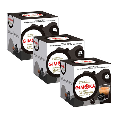 Gimoka Dolce Gusto Compatible 3 x 16 Velvety Espresso Coffee Pods