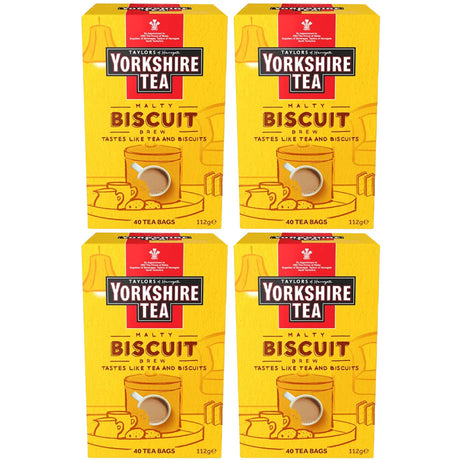 Yorkshire Tea Biscuit Brew Tea Bags 4 x 40