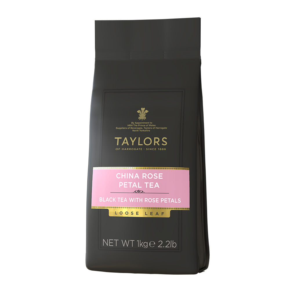 Taylors of Harrogate China Rose Petal loose leaf tea 1Kg bag