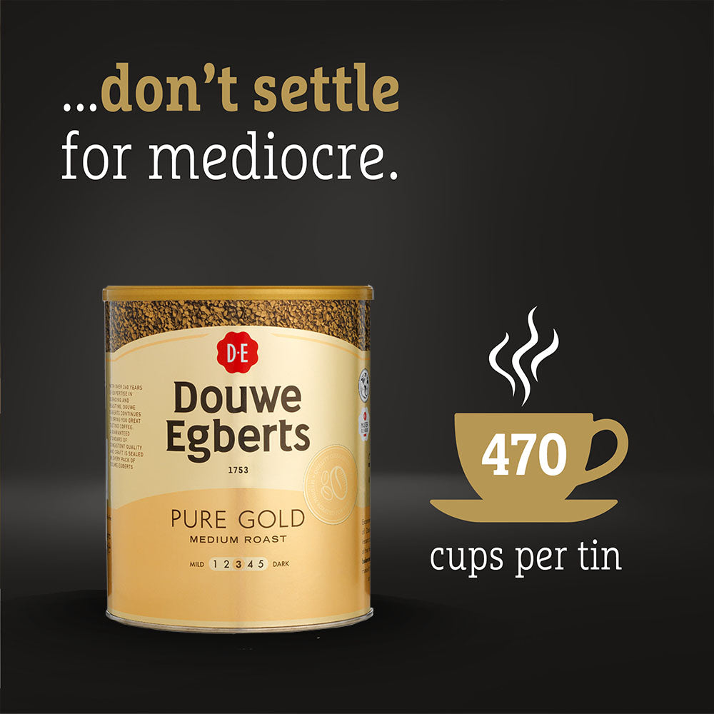 Douwe Egberts Pure Gold Instant Coffee Tin 750g
