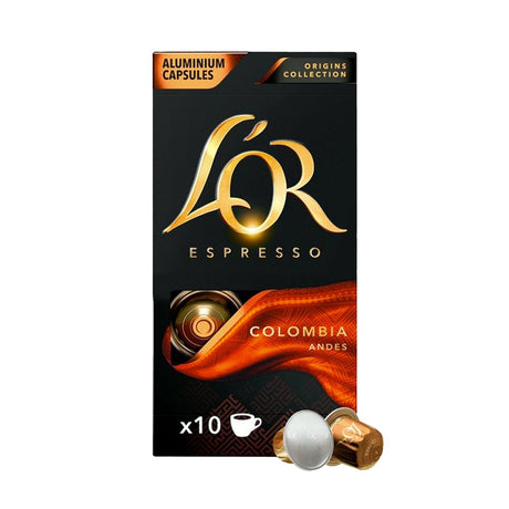 L'OR Colombia Espresso Coffee Capsules 1 x 10 Nespresso Compatible