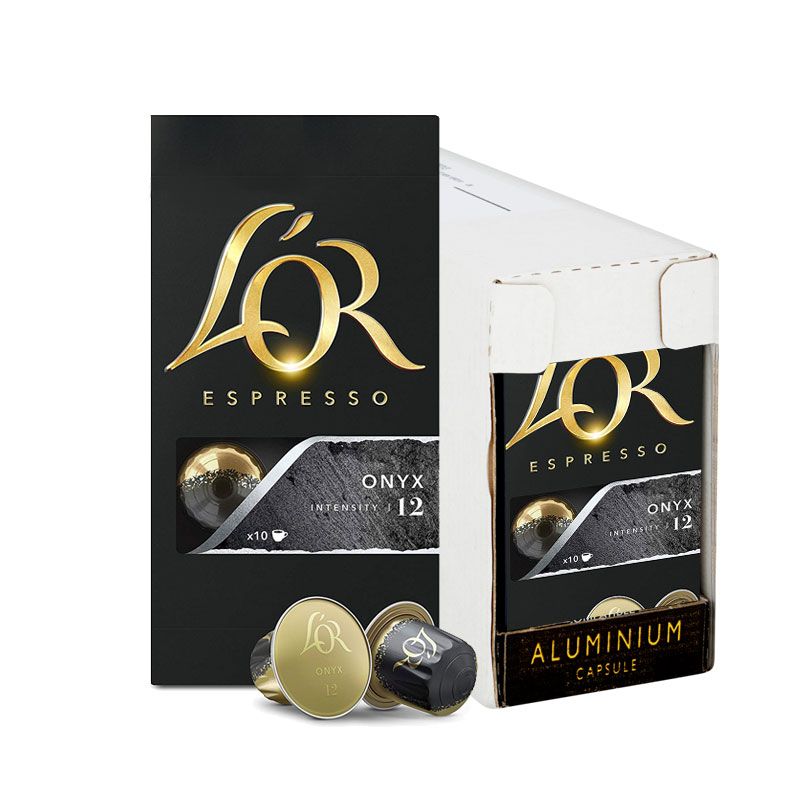 L'OR Onyx Espresso Coffee Capsules 10 x 10 Nespresso Compatible