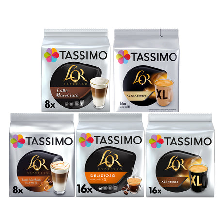 tassimo coffee pods LOR variety pack