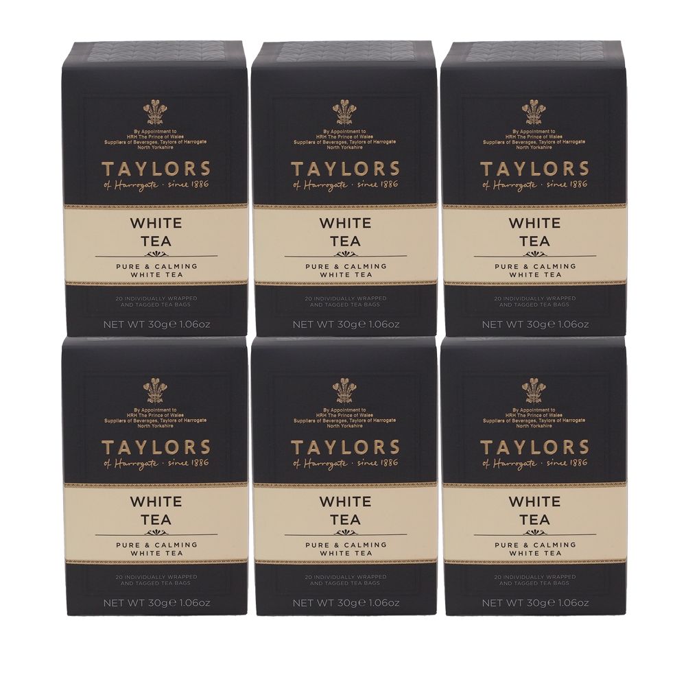 Taylors of Harrogate White Tea 6 x20 Envelope Tea Bags