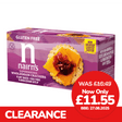 Nairn's superseeded wholegrain crackers packaging with a discount label on a white background